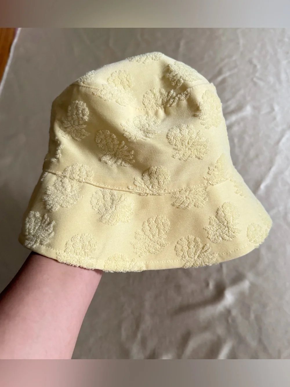 Tommy Bahama Yellow Pineapple Terry Cloth Bucket Hat One Size